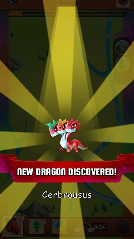 Idle Dragon MOD APK screenshot showing gameplay