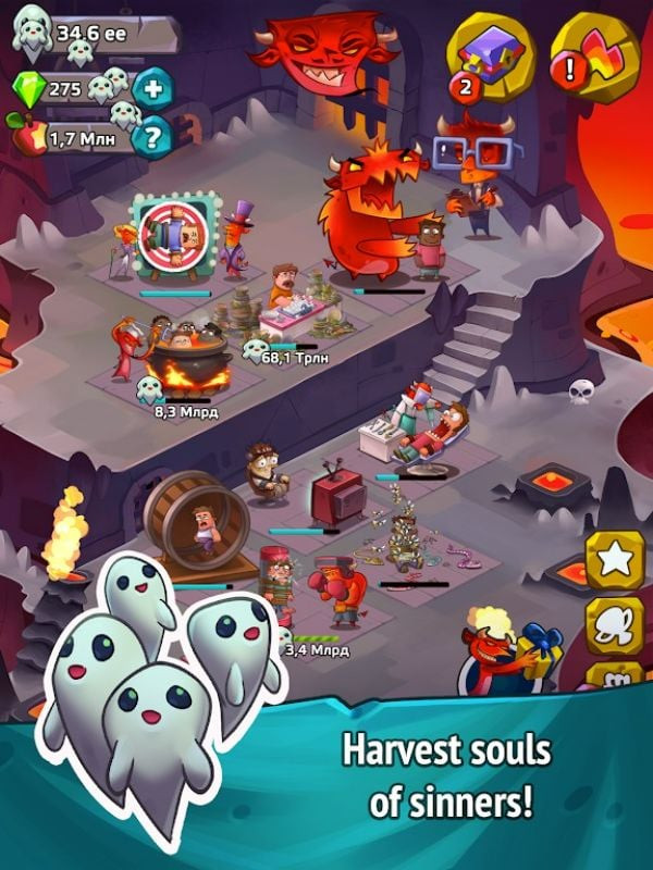 Idle Evil Clicker MOD APK Download Button