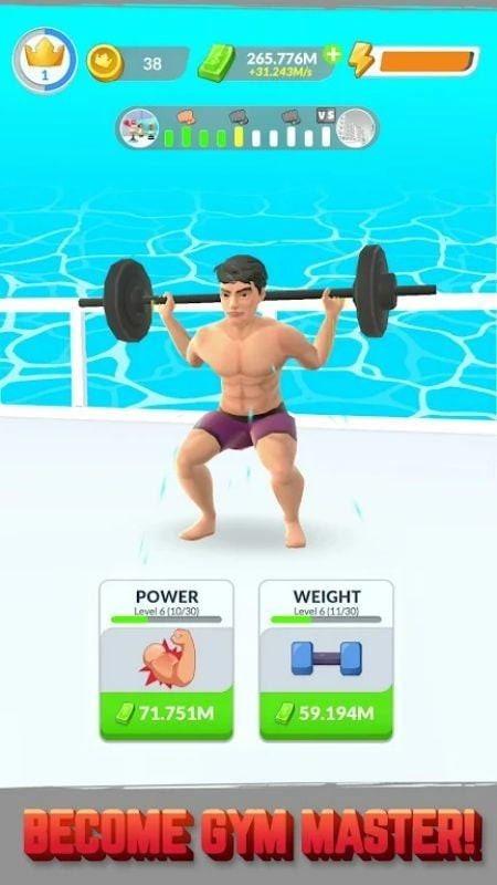 Idle Gym Life Android gameplay