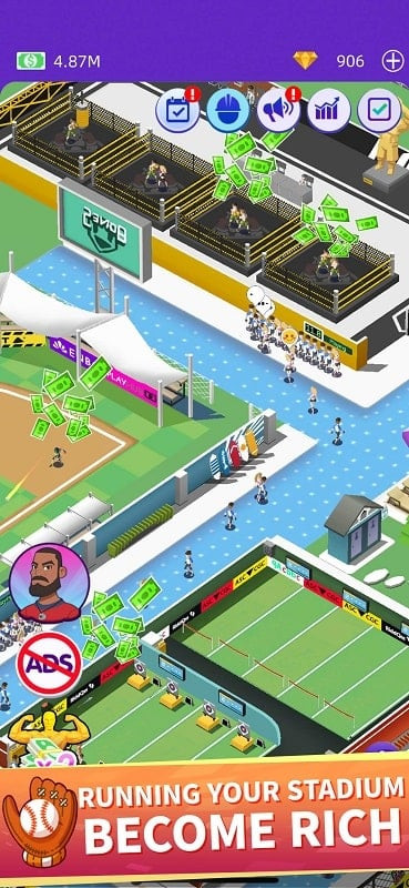 Idle GYM Sports MOD APK Screenshot