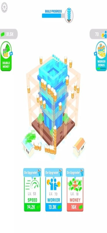 Idle Landmark MOD APK Workers Screenshot