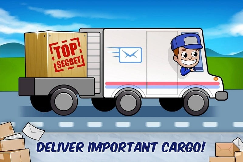 Upgrading delivery trucks in Idle Mail Tycoon