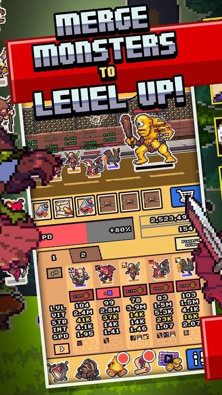 Idle Monster Frontier offline gameplay screenshot