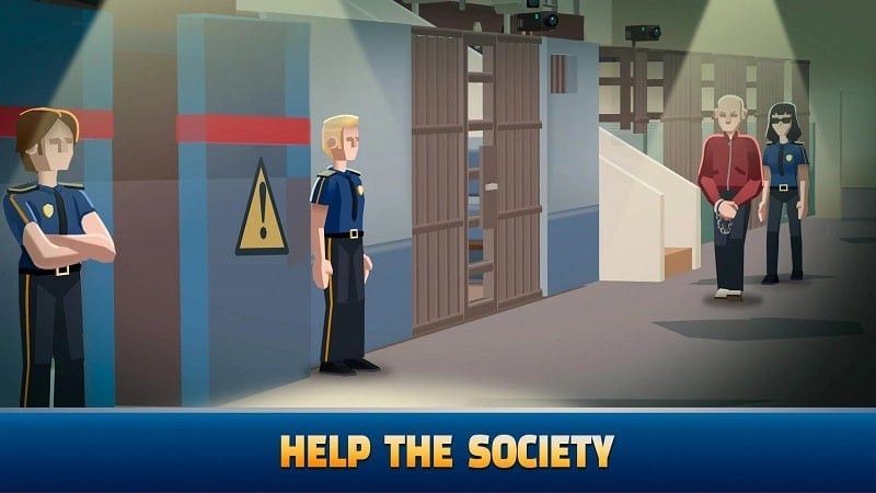 Idle Police Tycoon prison management screenshot