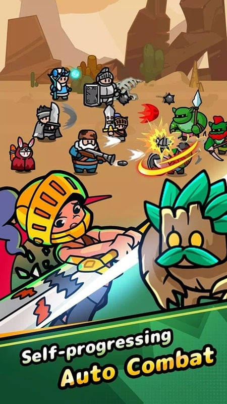 Idle Rumble Heroes MOD APK Gameplay