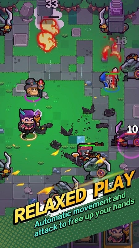 Detailed graphics in Idle Squad