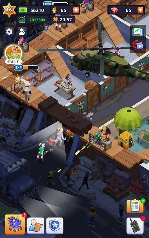 Idle Survivor Fortress Tycoon MOD APK Gameplay