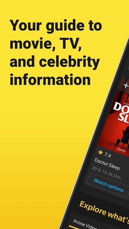 IMDb MOD APK on Android device