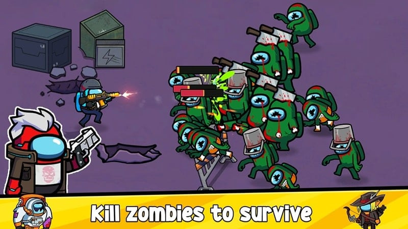 Impostors vs Zombies mod apk screenshot