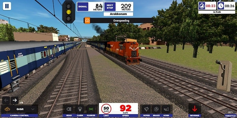 Indian Train Simulator mod apk gameplay