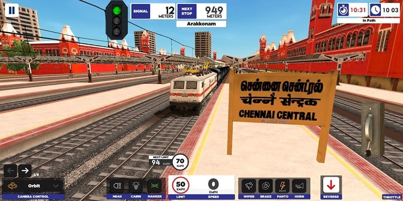 Indian Train Simulator controls screenshot