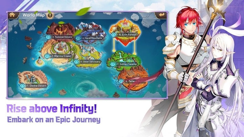 Infinity Saga X MOD APK Screenshot