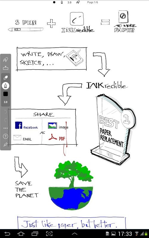 INKredible MOD APK drawing feature