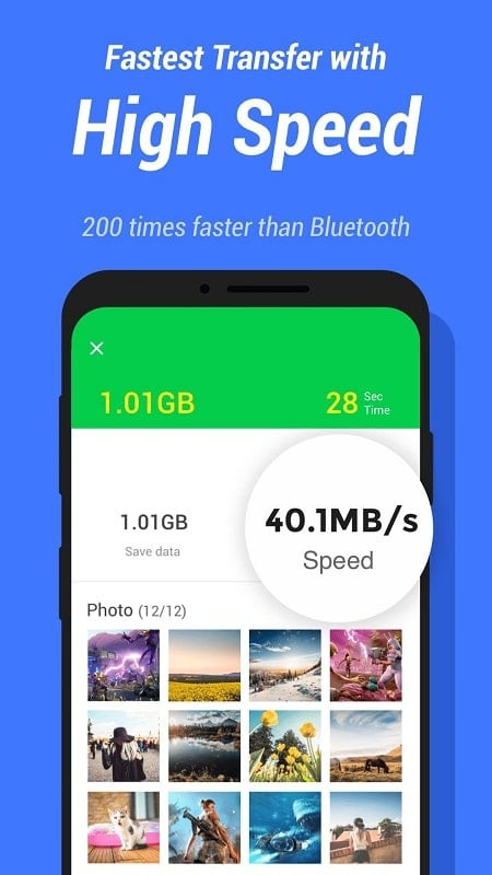 InShare MOD APK offline file transfer