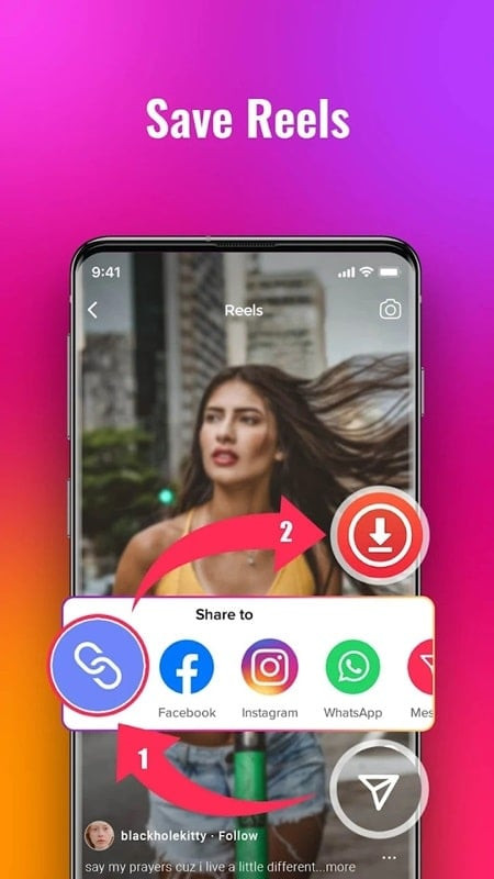 Instagram Downloader MOD APK on Android