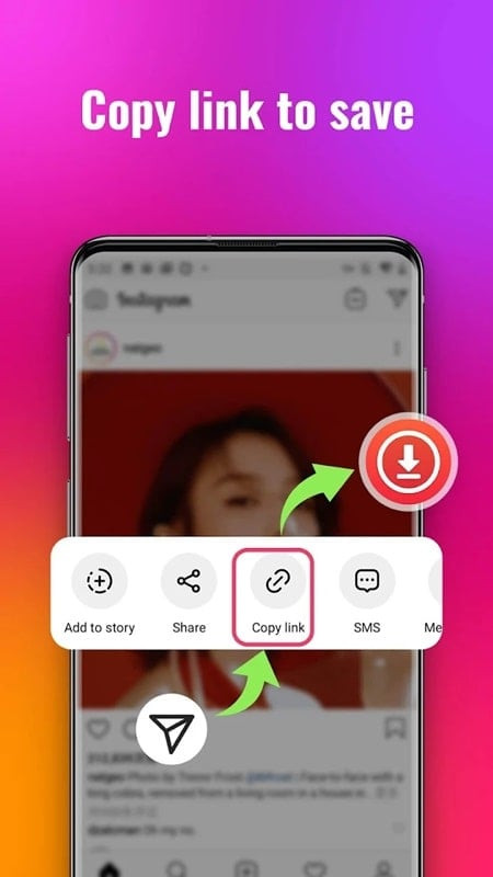 Reposting with Instagram Downloader MOD APK