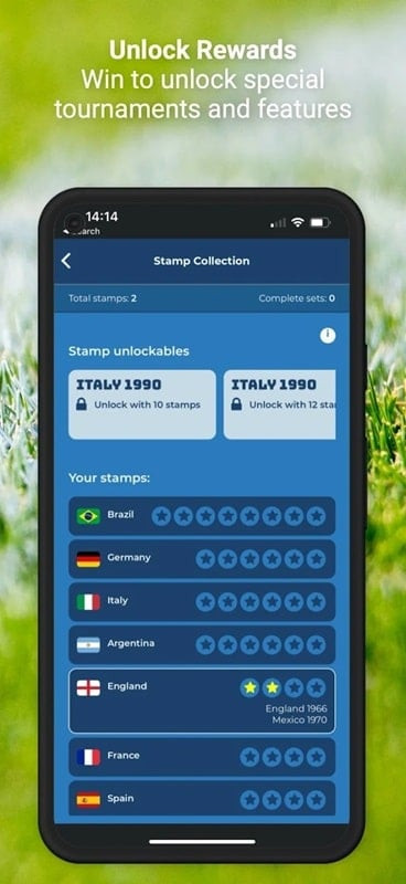 International Football Manager APK player selection screen