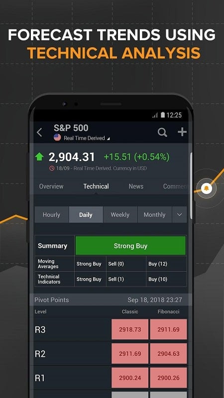 Investing.com real-time stock tracking feature