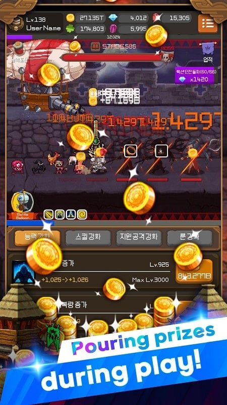 Iron Knight Nonstop Idle RPG Mod APK Upgrade Screenshot