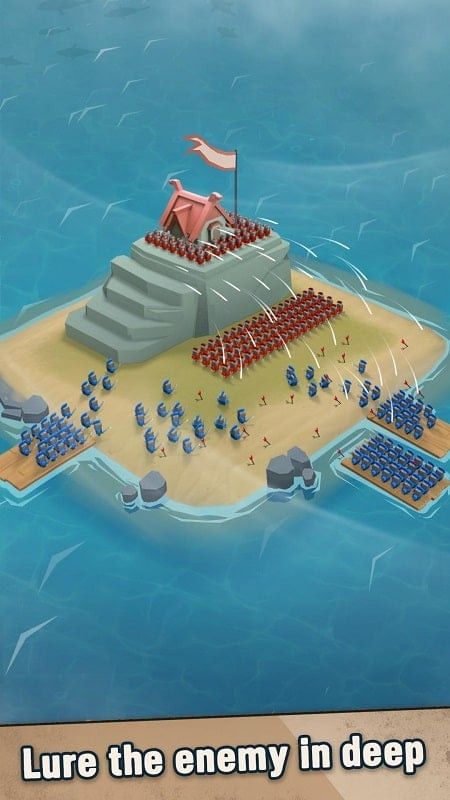 Island War MOD APK screenshot showing gameplay