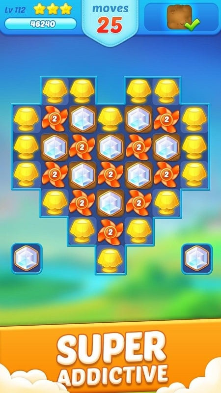 Jewel Crush Match 3 Legend power-ups screenshot