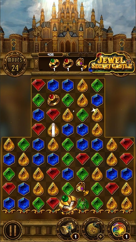 Jewel Secret Castle Match 3 Mod Screenshot