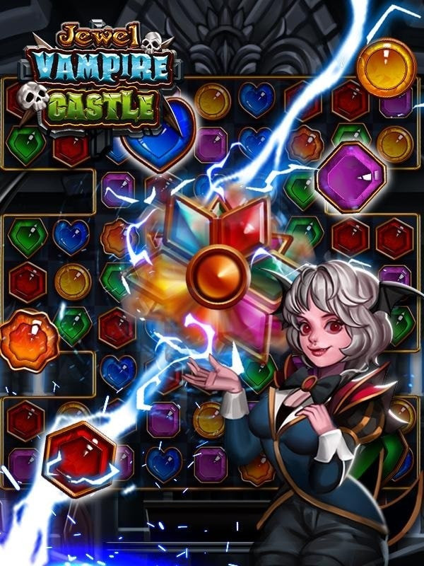 Jewel Vampire Castle matching gems screenshot