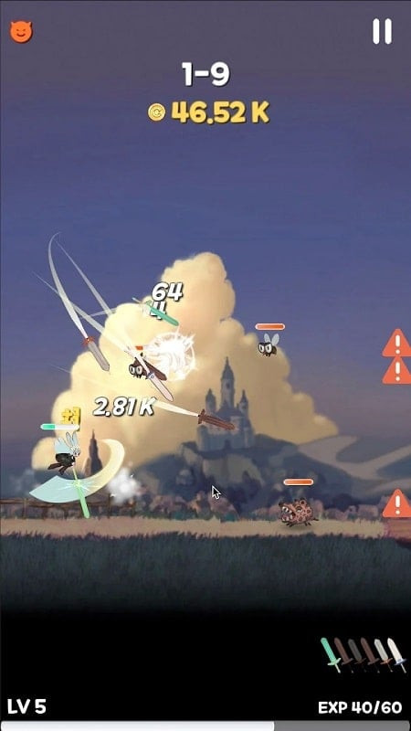 Jump Sword In-Game Screenshot - Swords Menu