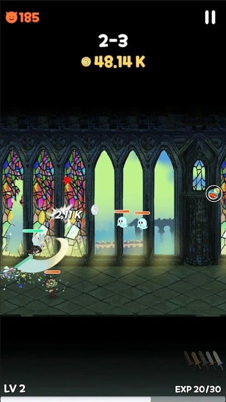 Jump Sword In-Game Screenshot - Dungeon Gameplay