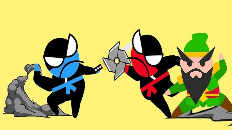 Jumping Ninja 2 Player Games - Đối kháng ninja