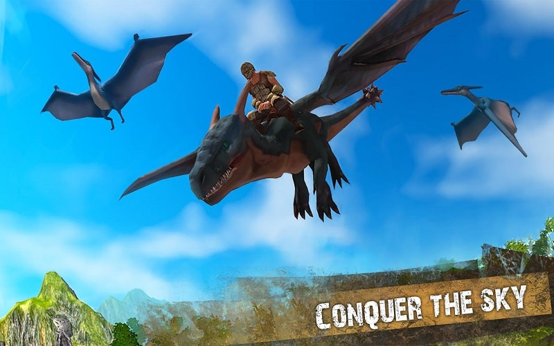 Riding a Dinosaur in Jurassic Survival Island