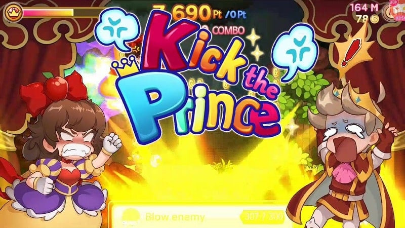 Kick the Prince MOD APK gameplay screenshot