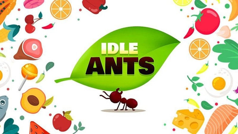 Kiến đang khiêng thức ăn trong Idle Ants