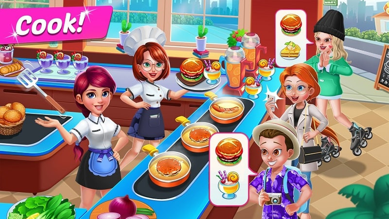 Kitchen Diary MOD APK gameplay