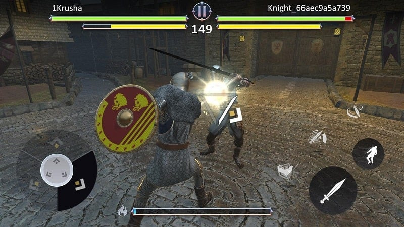 Knights Fight 2 Weapon Selection Screen