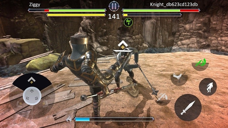 Knights Fight 2 MOD APK Download Button