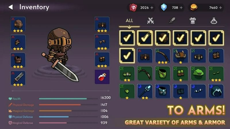 Knight's Rampage equipment screenshot