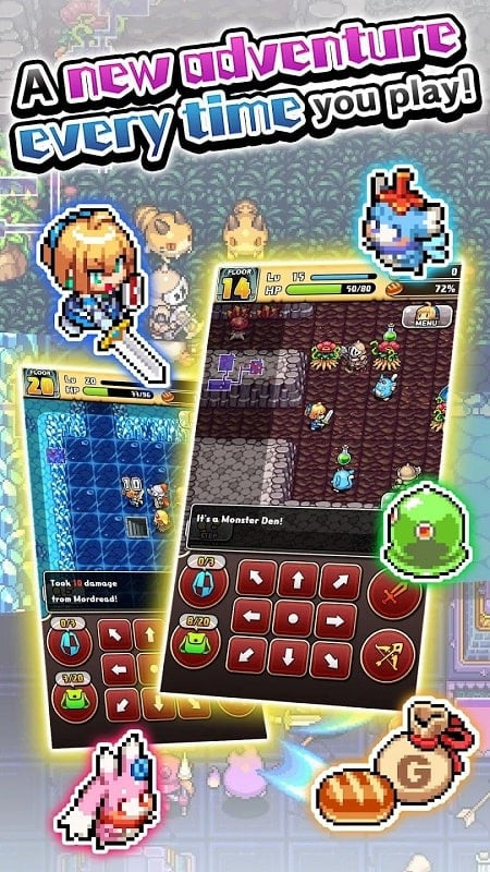 Labyrinth of the Witch DX MOD APK Characters