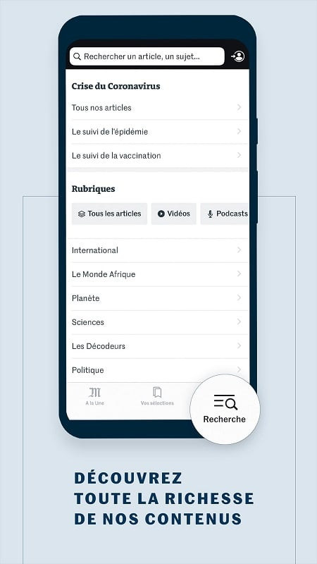 Le Monde News App Multimedia Content