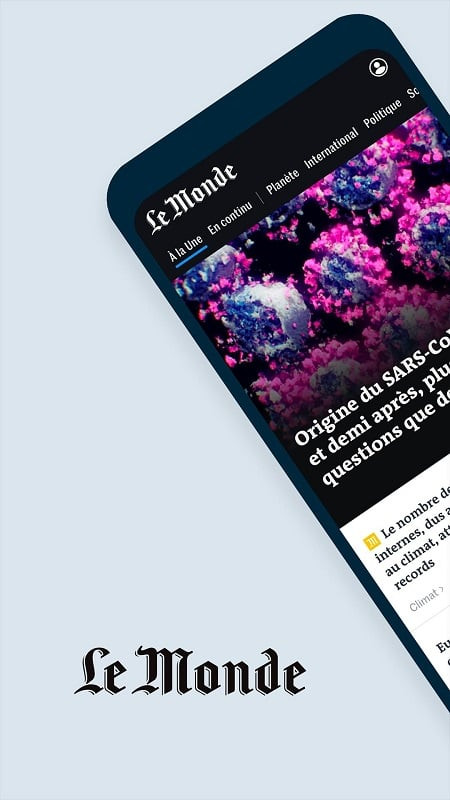 Le Monde News App Interface