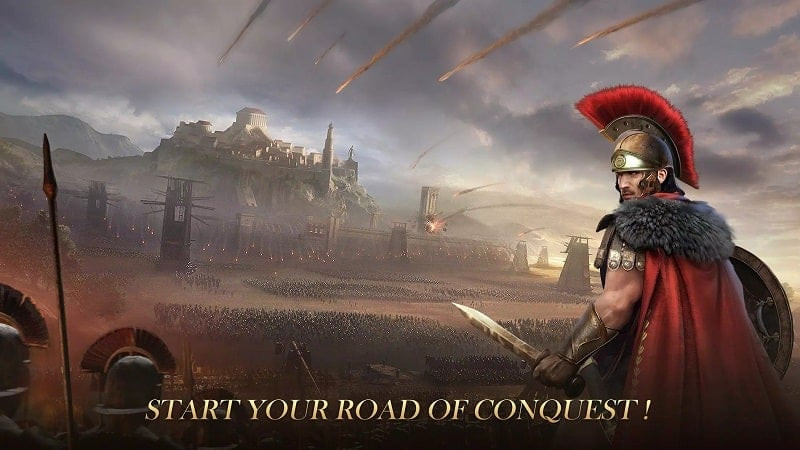 Roman army preparing to attack in League of Rome Android