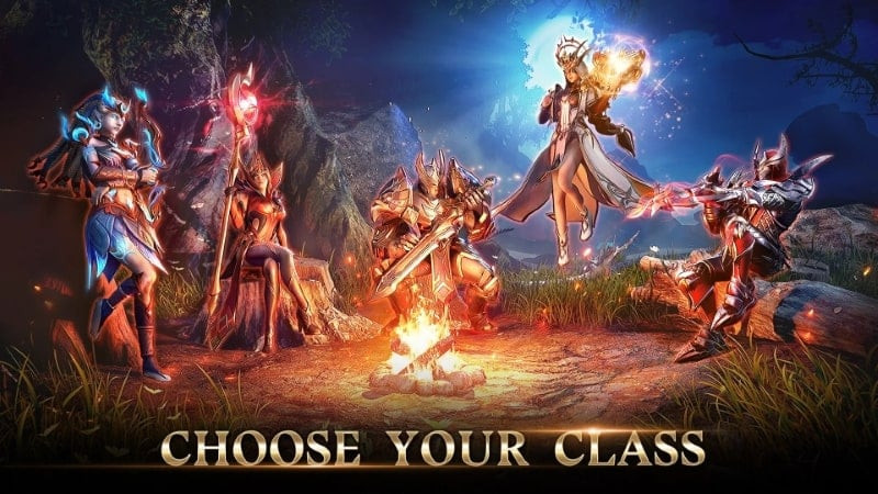 Legends of Avalon: Shadow Saga MOD APK Character Selection