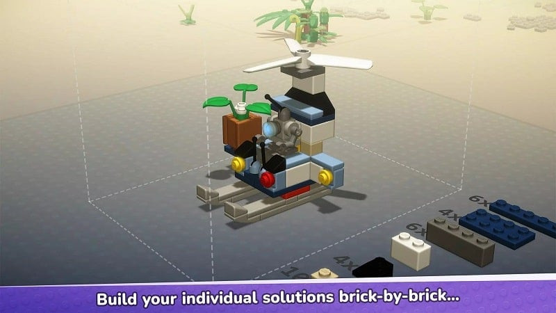 LEGO Bricktales Mod APK Building Screenshot