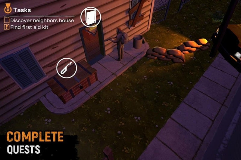 Let's Survive MOD APK character status screenshot