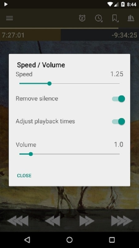 Listen Audiobook Player Mod APK interface and categories