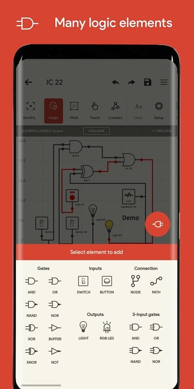 Logic Circuit Simulator Pro App Example Circuits