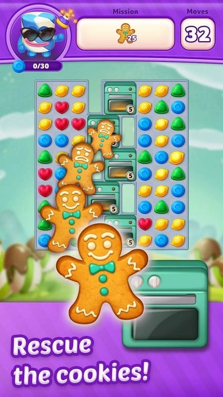 Lollipop Sweet Heroes MOD APK features screenshot