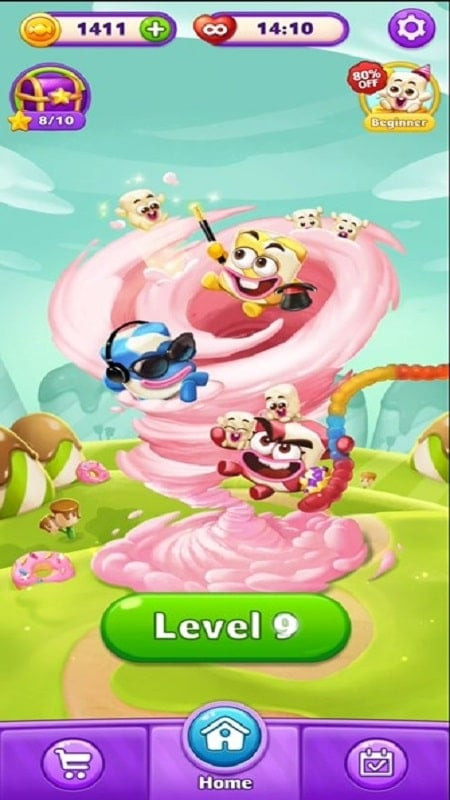 Lollipop Sweet Heroes MOD APK download screenshot