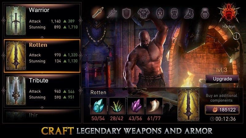 Lords of the Fallen weapon crafting screenshot