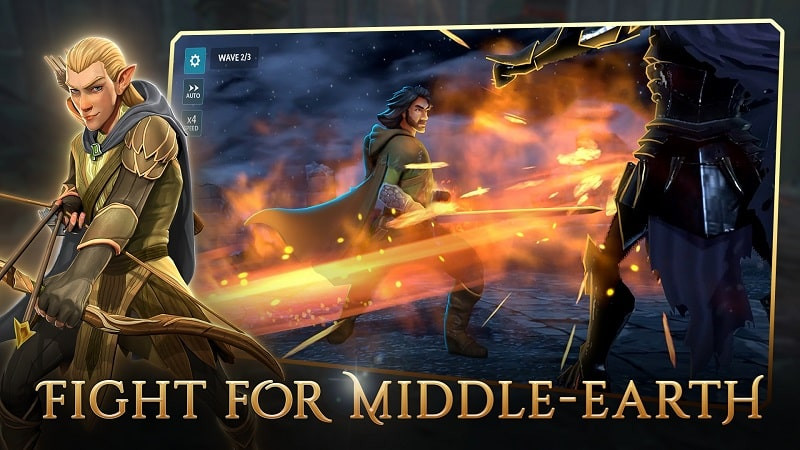 LotR: Heroes of Middle character selection screen